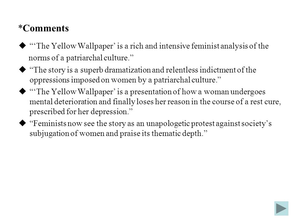 Thesis Yellow Wallpaper